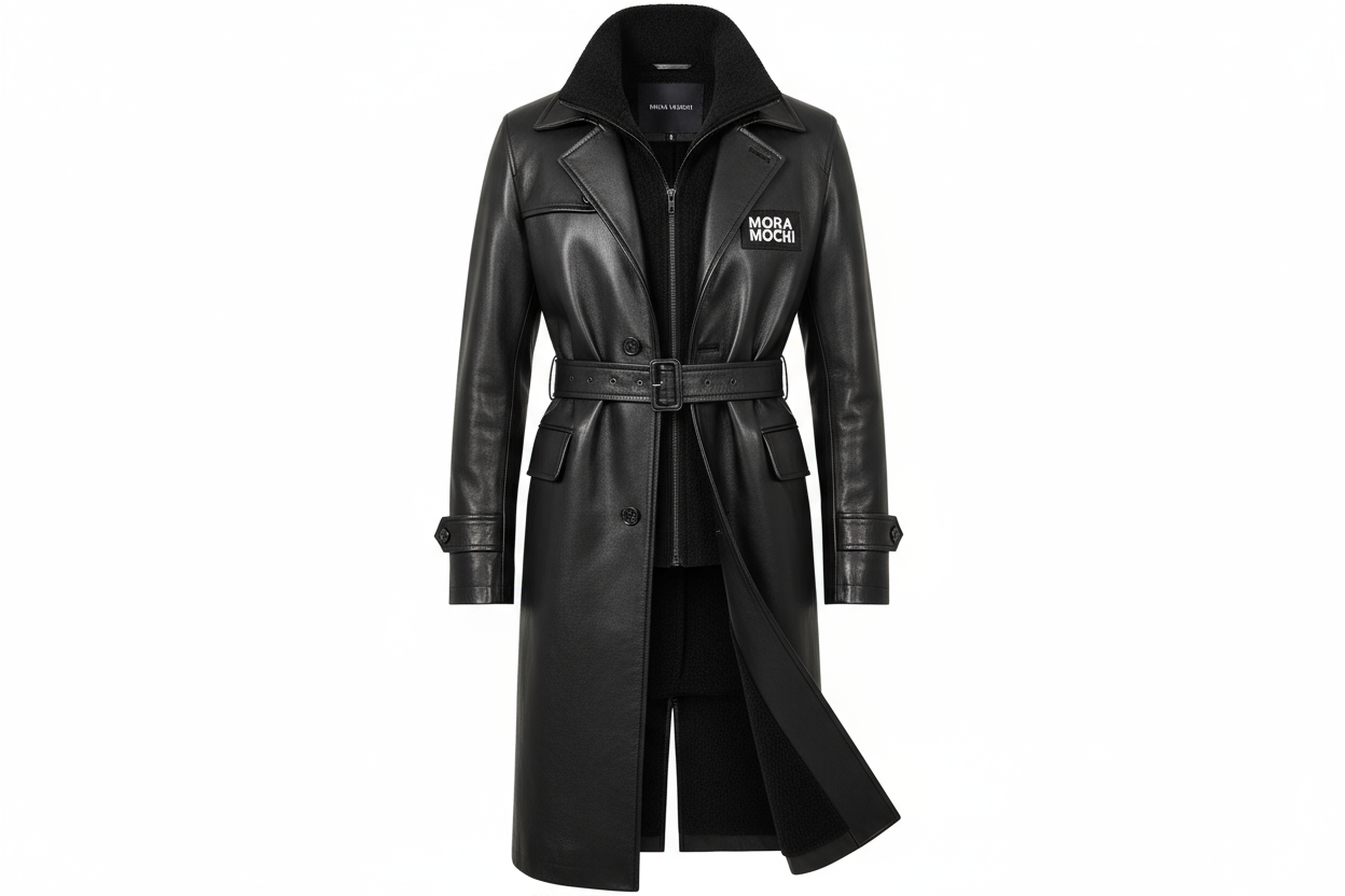 Women Long Leather Jacket (COWHIDE) by MORA-MOCHI