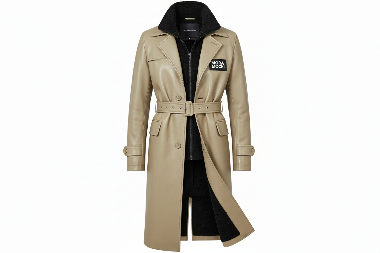 Women Long Leather Jacket (COWHIDE) by MORA-MOCHI